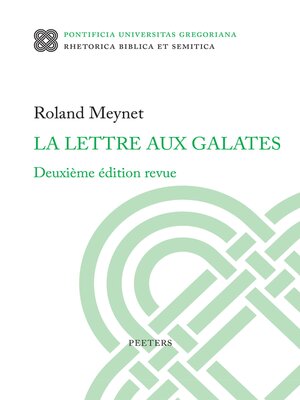 cover image of La Lettre aux Galates